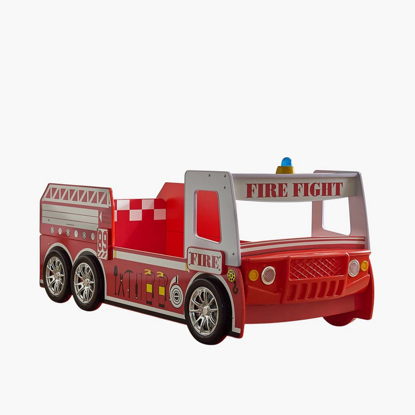 Movo Halmstad NXT Fire Truck Single Car Bed - 90x190 cm - Image 12