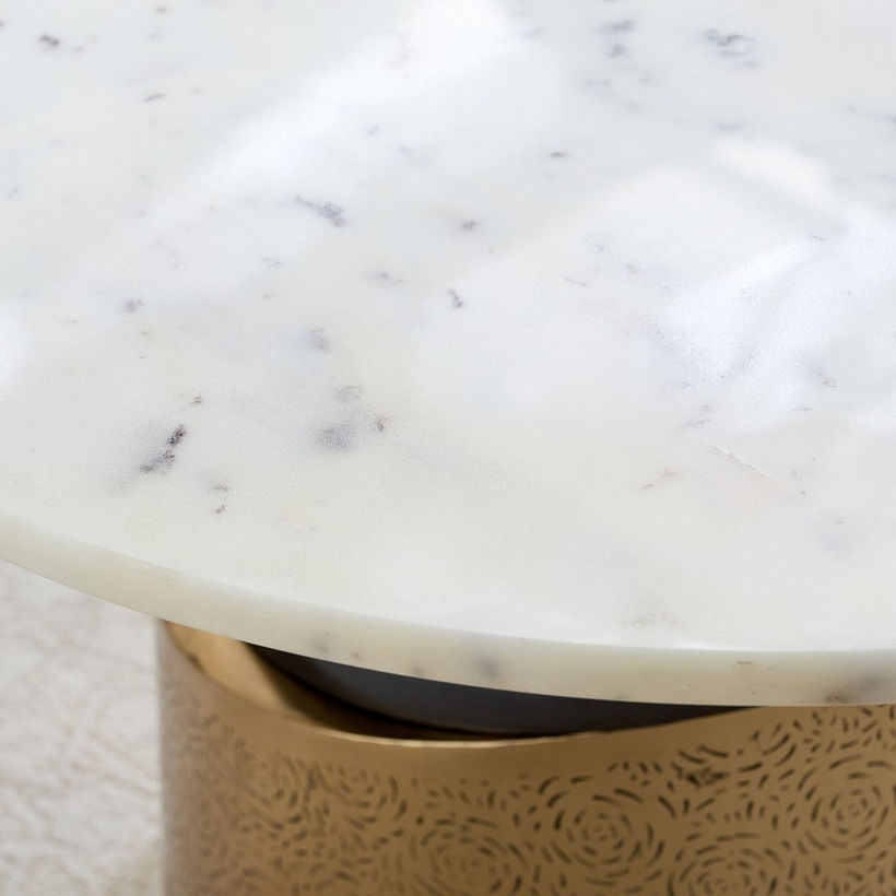 Cavon Pegas Genuine Marble Top Coffee Table - Image 4