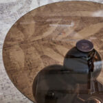 Cavon Glanzy Tempered Glass Top Coffee Table
