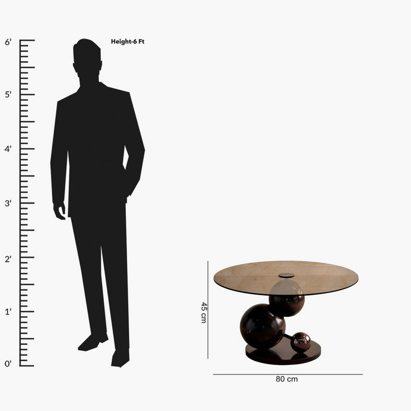 Cavon Glanzy Tempered Glass Top Coffee Table - Image 9