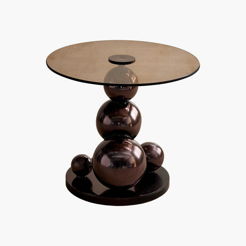 Cavon Glanzy Tempered Glass Top End Table - Image 8
