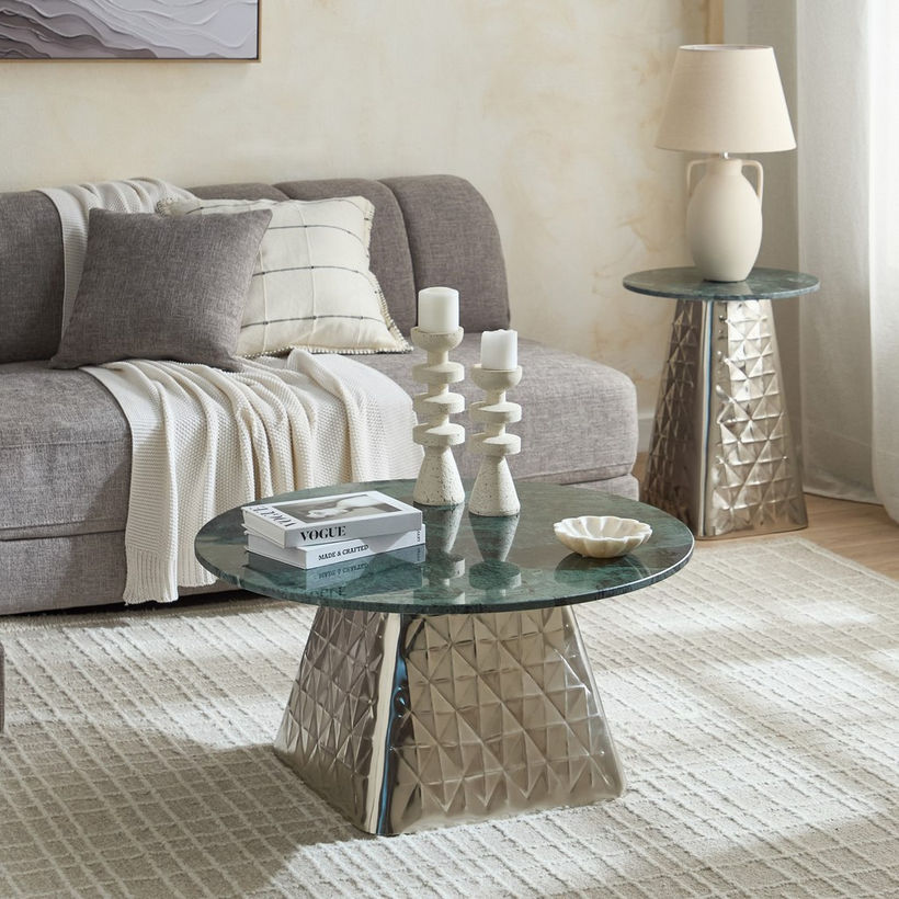 Cavon Draciel Marble Top End Table - Image 6