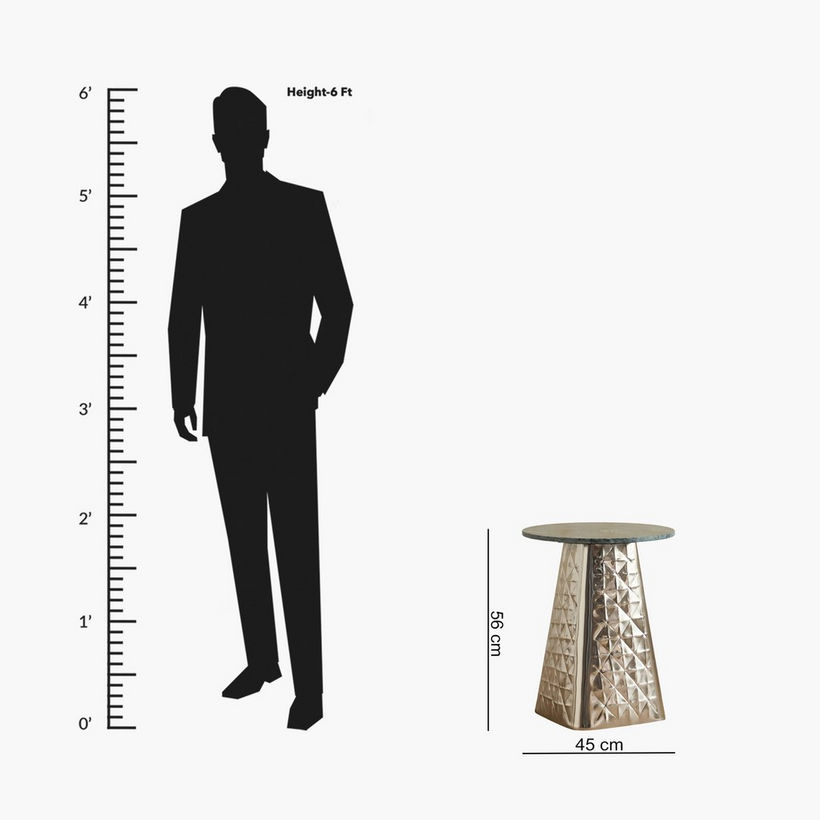 Cavon Draciel Marble Top End Table - Image 8