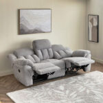 Stanford NXT 3-Seater Fabric Recliner with Drop Down and 2 Cupholders