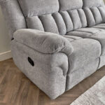 Stanford NXT 3-Seater Fabric Recliner with Drop Down and 2 Cupholders