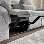 Stanford NXT 3-Seater Fabric Recliner with Drop Down and 2 Cupholders