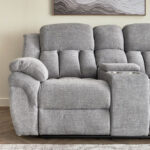 Stanford NXT 2-Seater Fabric Recliner with Console and 2 Cupholders
