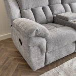 Stanford NXT 2-Seater Fabric Recliner with Console and 2 Cupholders