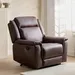 Brunswick Leather Air Fabric Recliner Armchair - Image 14