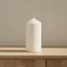 Luna Unscented Pillar Candle - 60 h - Image 14