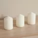 Luna 3-Piece Unscented Pillar Candle Set - Image 10