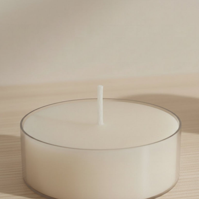 Luna 6-Piece Unscented Jumbo Tealight Candle Set - 8 h - Image 3