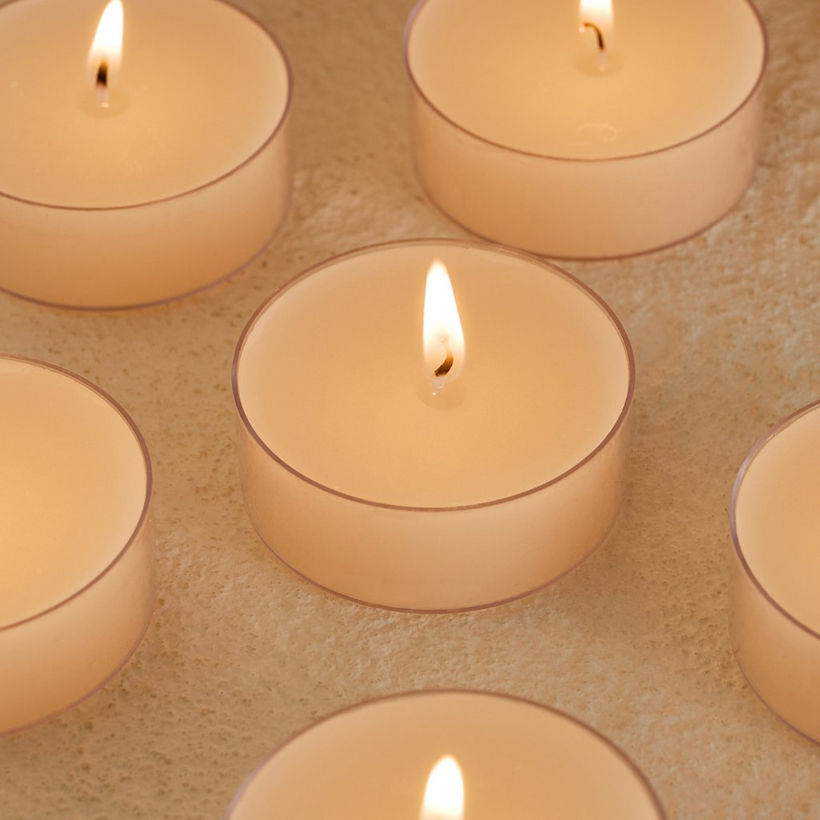 Luna 6-Piece Unscented Jumbo Tealight Candle Set - 8 h - Image 8