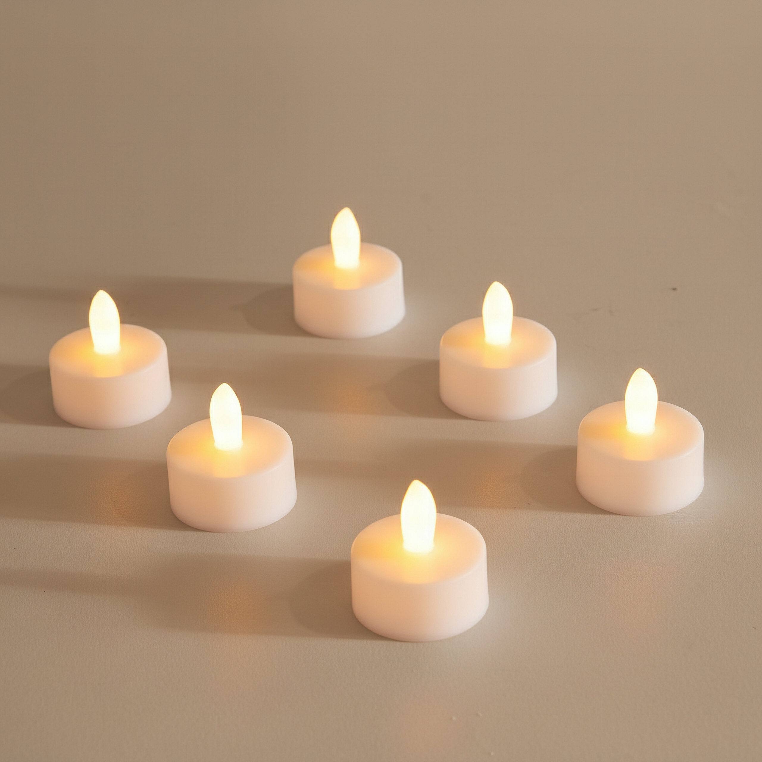 Luna 6-Piece LED Flameless Tealight Set