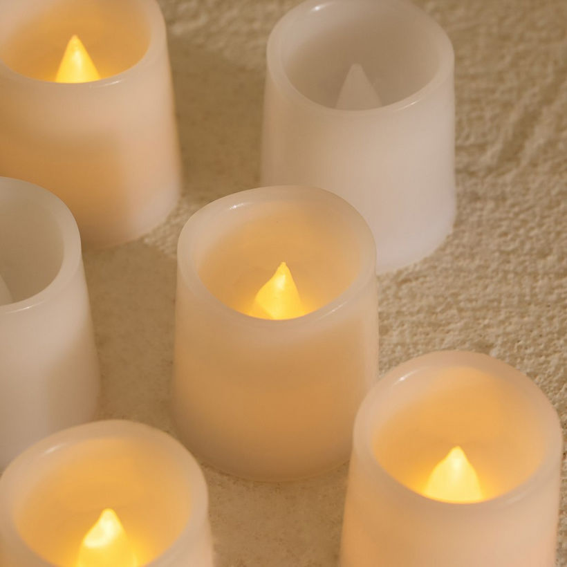 Luna 6-Piece Floating LED Votive Tealight Set - Image 8