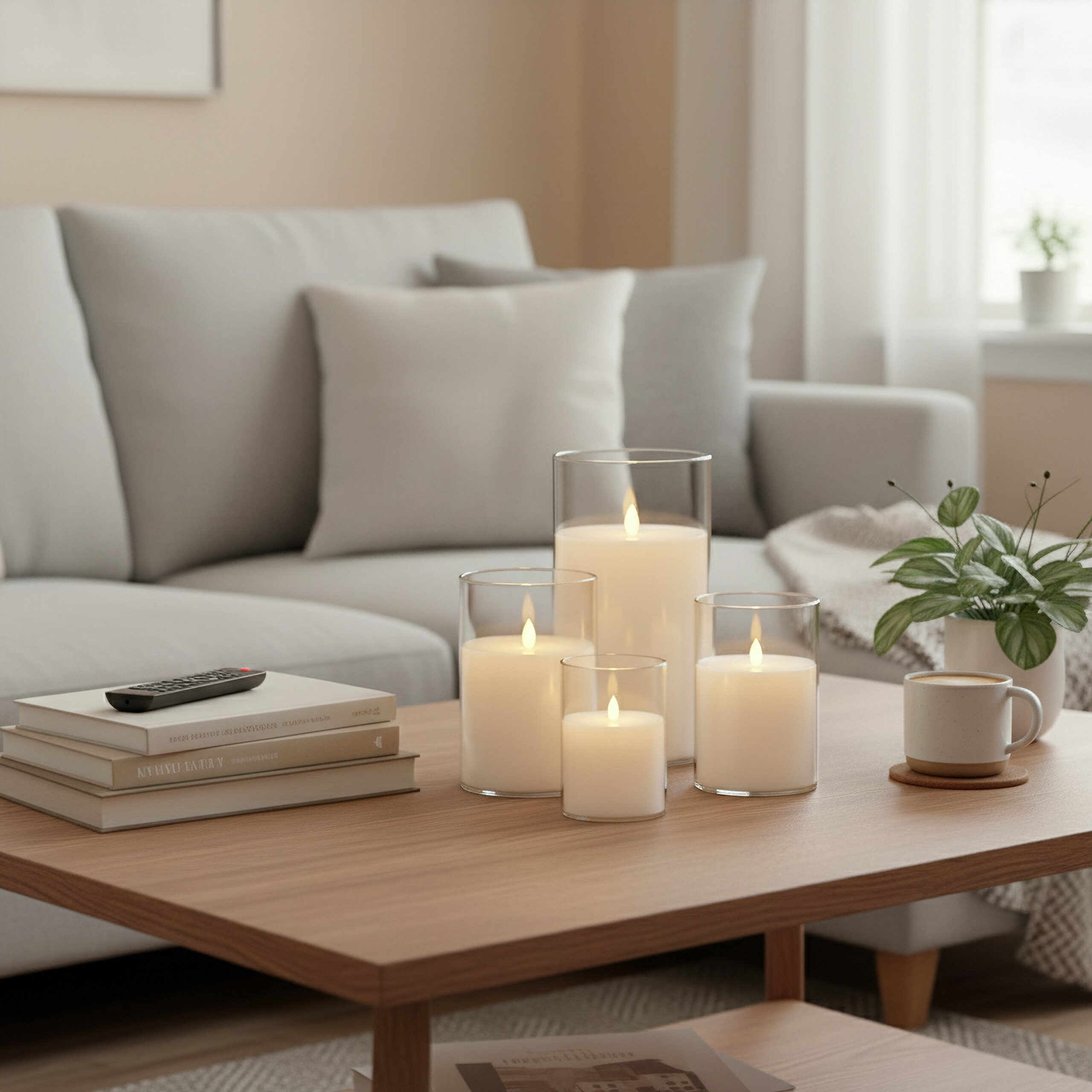 Luna LED Pillar Candle - 10x15 cm