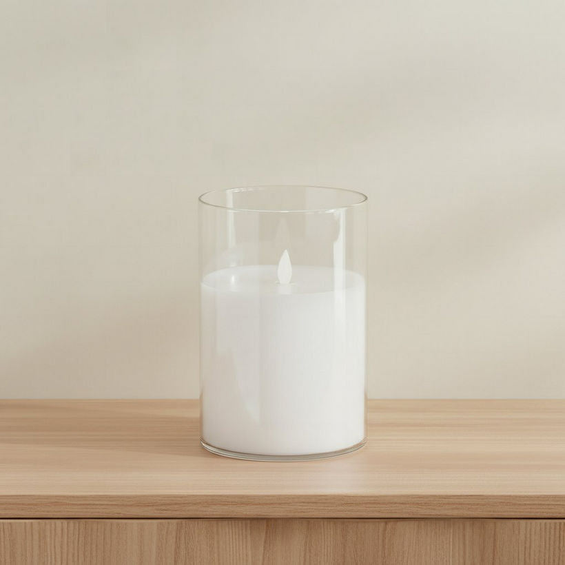 Luna LED Pillar Candle - 10x15 cm - Image 3