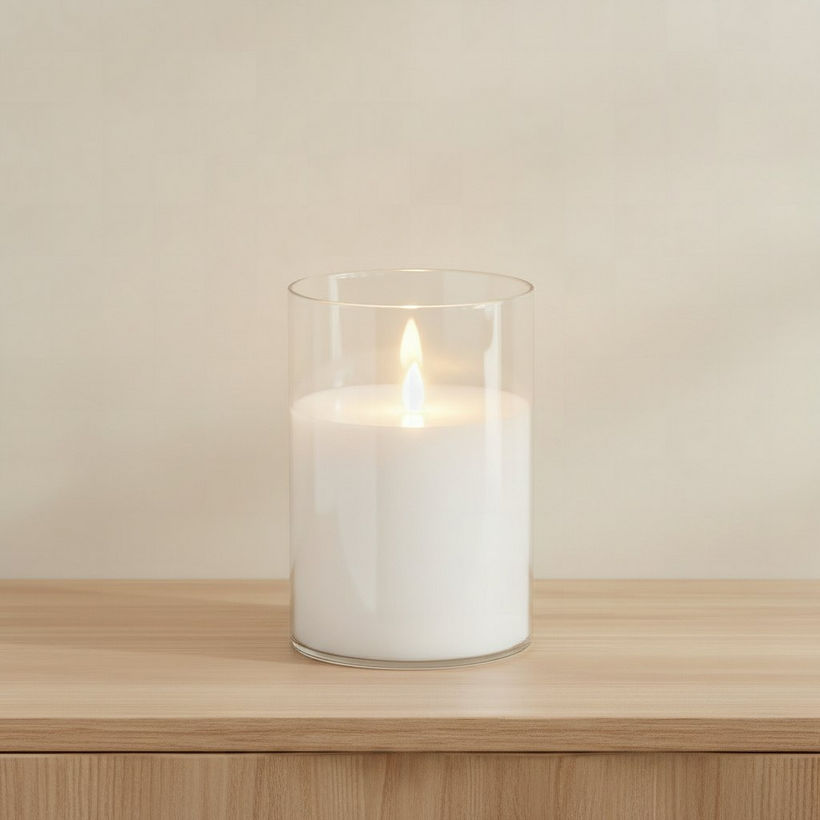 Luna LED Pillar Candle - 10x15 cm - Image 4