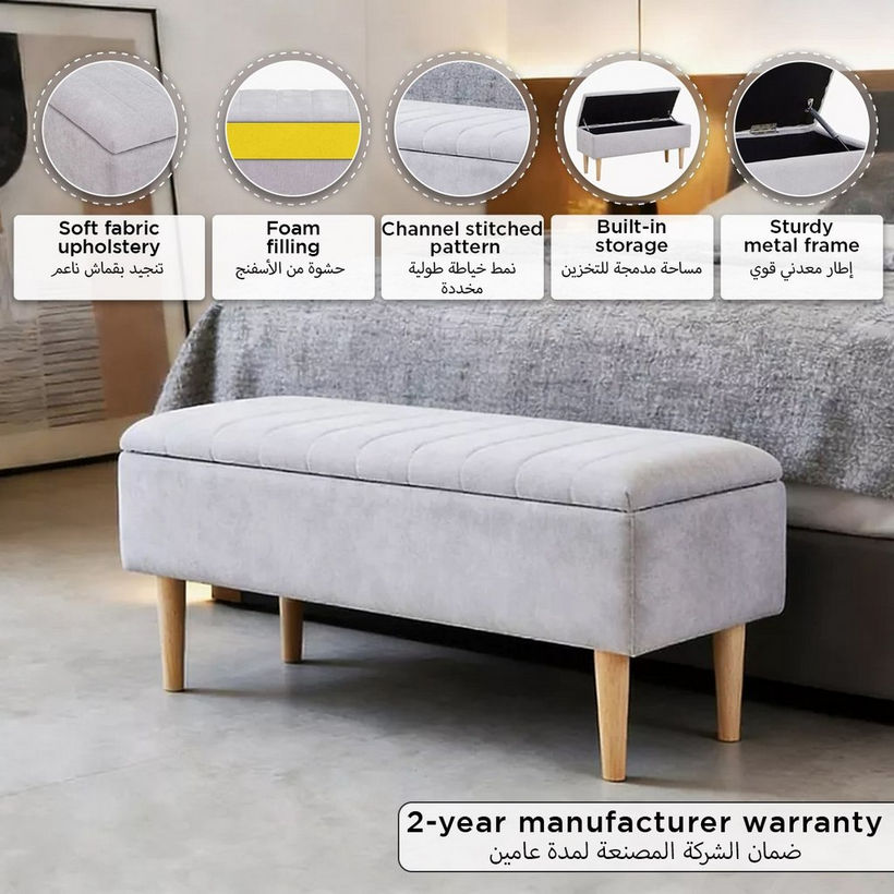 Artisan Bed Bench with Storage - Image 2