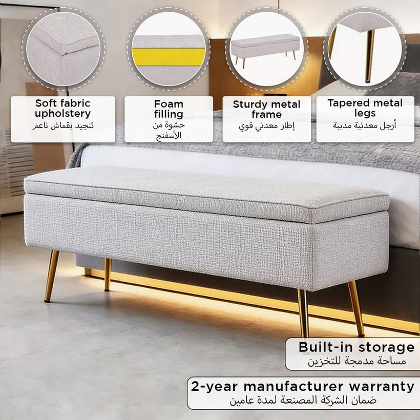 Pearl Bed Bench - Image 2