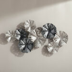 Percy Evara Monochrome Metal Wall Decor - 90x47x6 cm