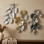 Percy Evara Monochrome Metal Wall Decor - 90x47x6 cm