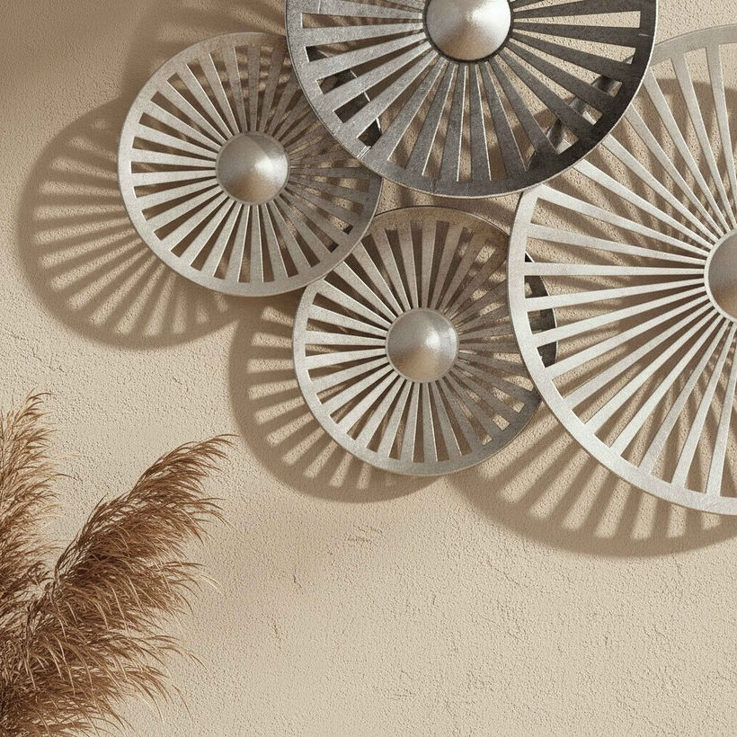 Monochrome Percy Evara Metal Wall Decor - 91x50x7 cm - Image 4