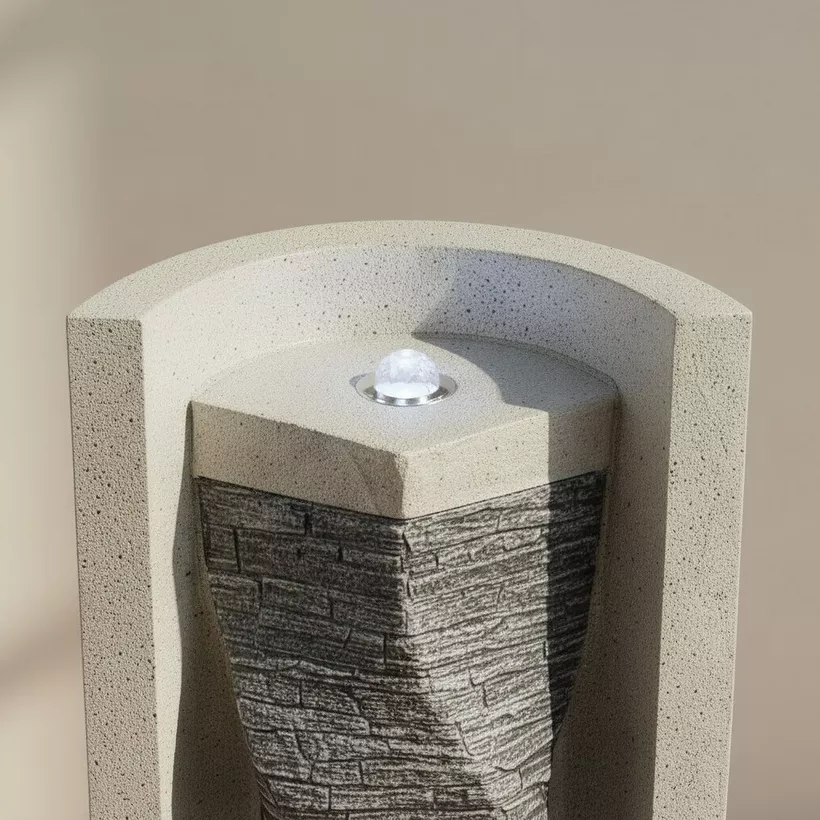 Vera Adele LED Outdoor Abstract Fountain - 34x34x66 cm - Image 5