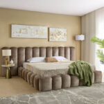 Cloudline Extended Queen Headboard with Hydraulic Base - 160x200 cm