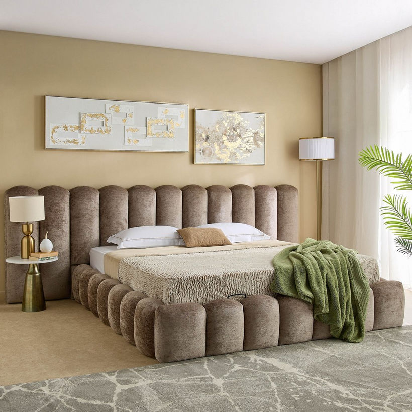 Cloudline Extended Queen Headboard with Hydraulic Base - 160x200 cm - Image 2