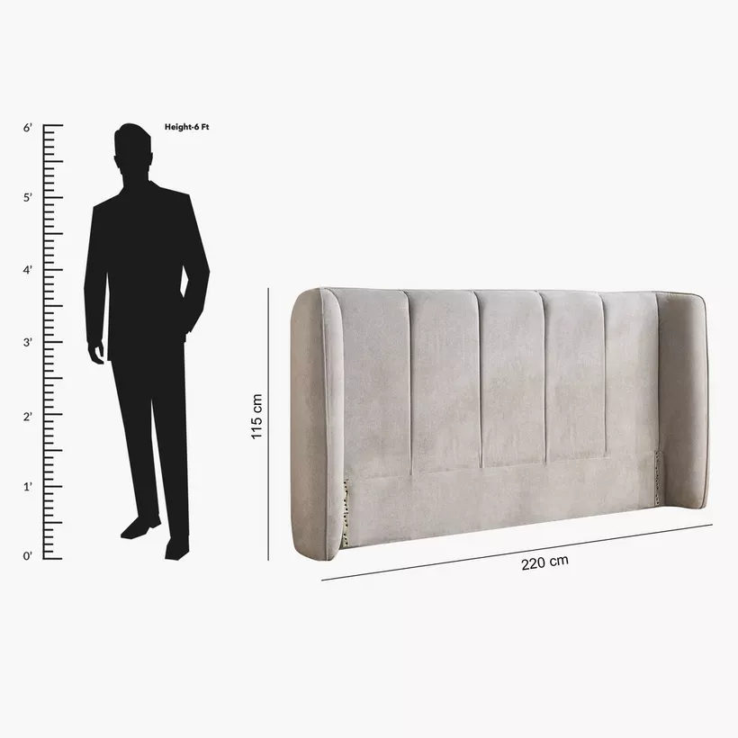 Hampton Carmen Upholstered King Headboard - 180x200 cm - Image 2