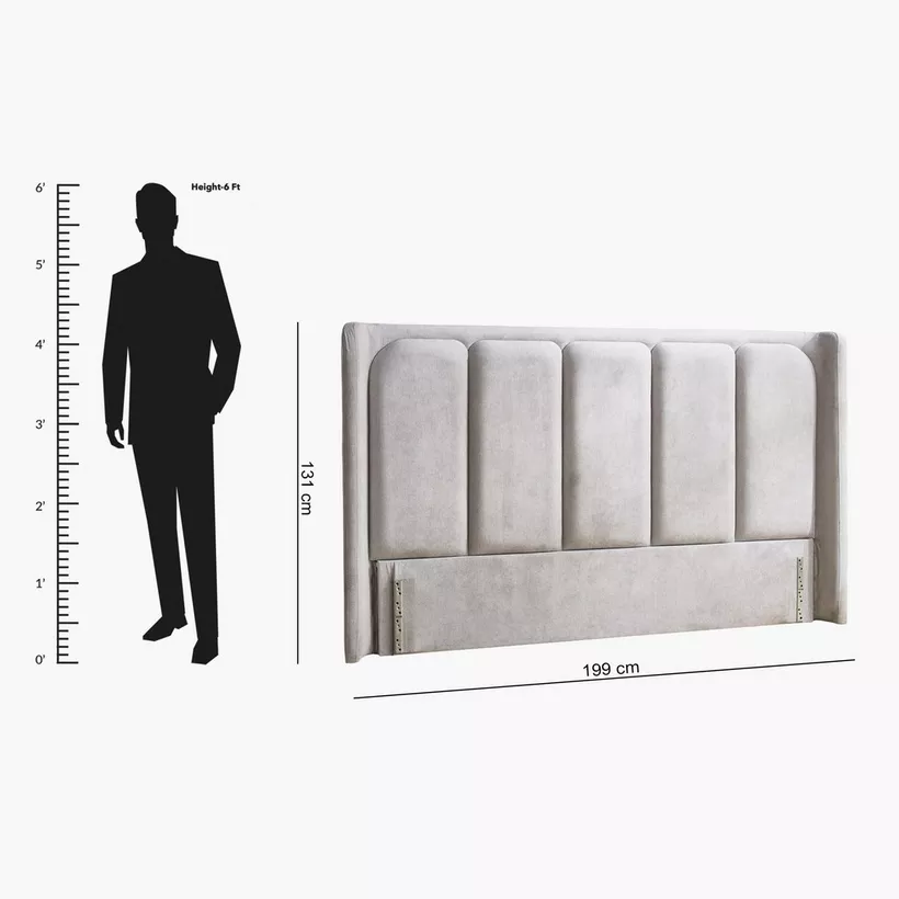 Hampton Cortona Upholstered Queen Headboard - 160x200 cm - Image 2