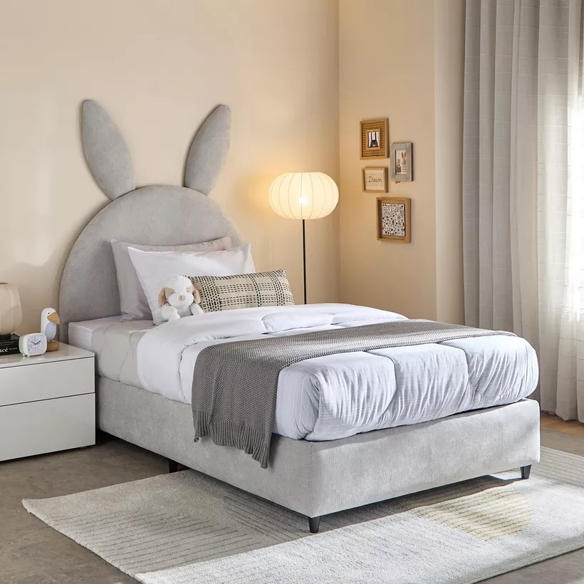 Ivory Hopper Upholstered Single Headboard - 90x200 cm - Image 8