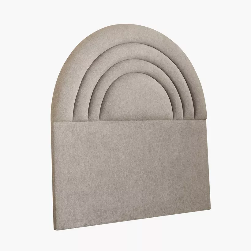 Ivory Crescent Upholstered Single Headboard - 90x200 cm - Image 10