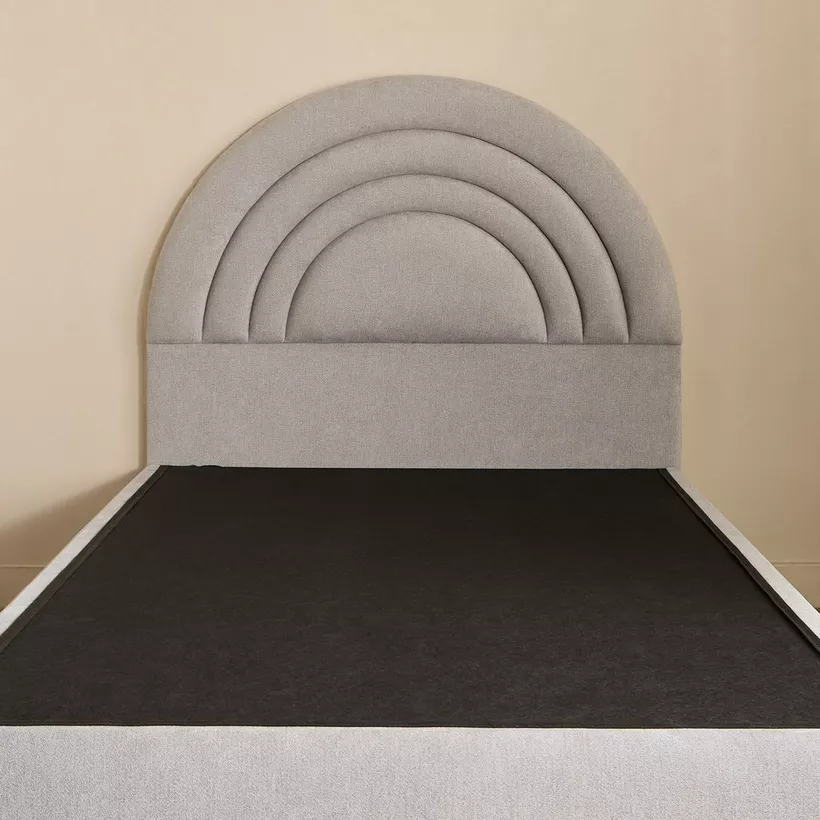 Ivory Crescent Upholstered Twin Headboard - 120x200 cm - Image 6