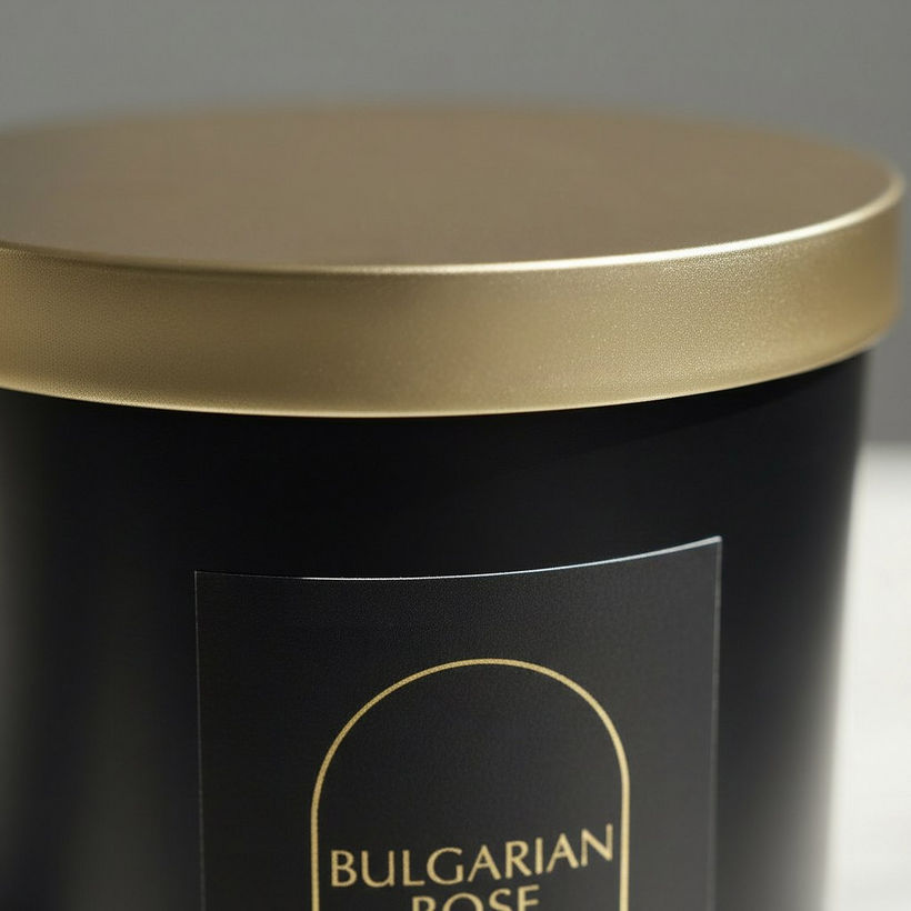 Rabia Midnight Bulgarian Rose Scented Jar Candle with Lid - 170 g - Image 4