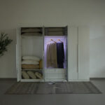Frankfurt Smart 6-Door Transparent Glass Wardrobe with 2 Drawers