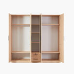 Movo Rivera 5 Door Wardrobe with 2 Drawers and Mirrors