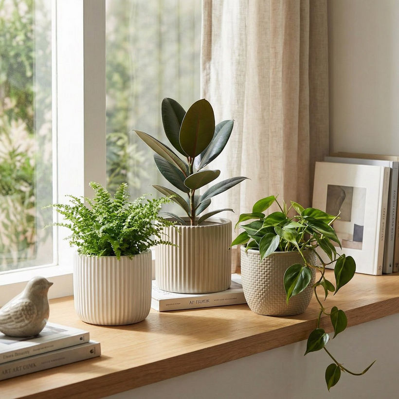 Sansa Siera Ceramic Planter - 12.5x12.5x11 cm - Image 2