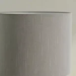 Bremer Metal Table Lamp with Linen Shade - 30x55 cm
