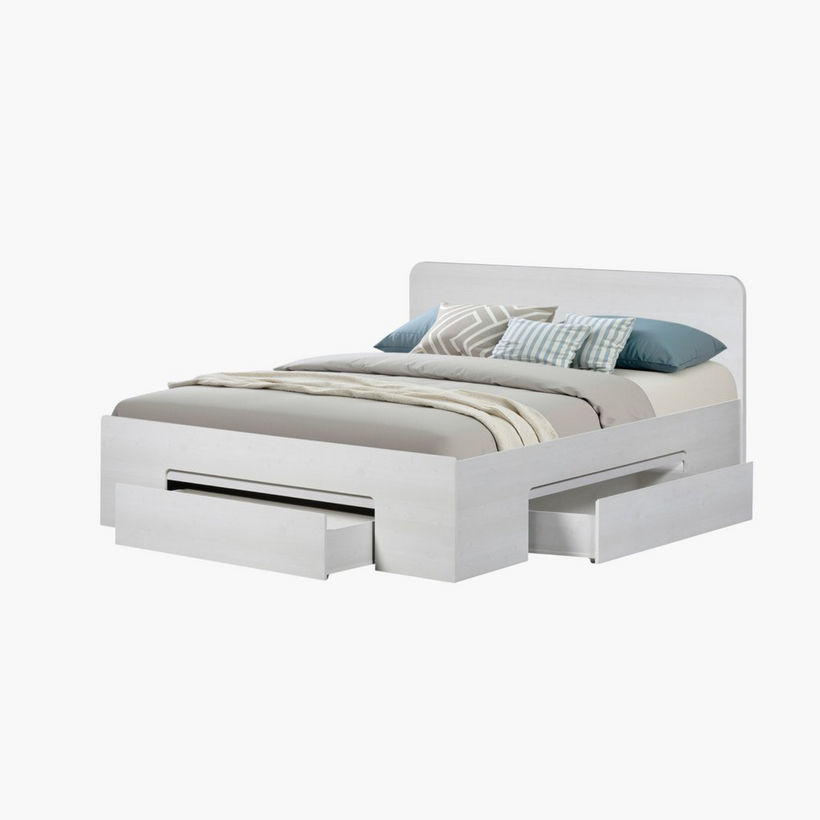 Movo Cervo King Bed with 3 Drawers - 180x200 cm - Image 4