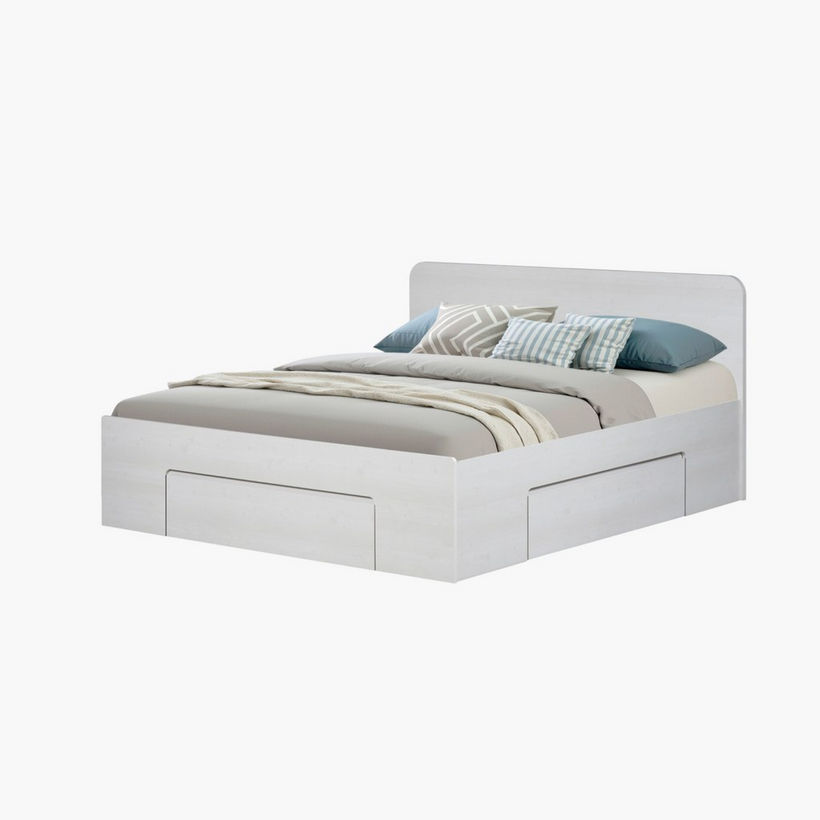 Movo Cervo King Bed with 3 Drawers - 180x200 cm - Image 7