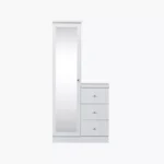 Movo Cervo Dresser with Mirror and Cushion Stool