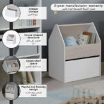 Movo Ivory Kids Toy Storage Unit