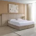 Angelic Linear Velvet Extended Headboard Upholstered King Bed- 180x200 cm - Image 12