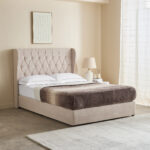 Curvy Chester Twin Upholstered Bed - 120x200 cm