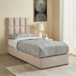 Curvy Rubik Single Upholstered Bed - 90x200 cm