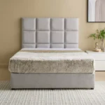 Curvy Rubik Twin Upholstered Bed - 120x200 cm