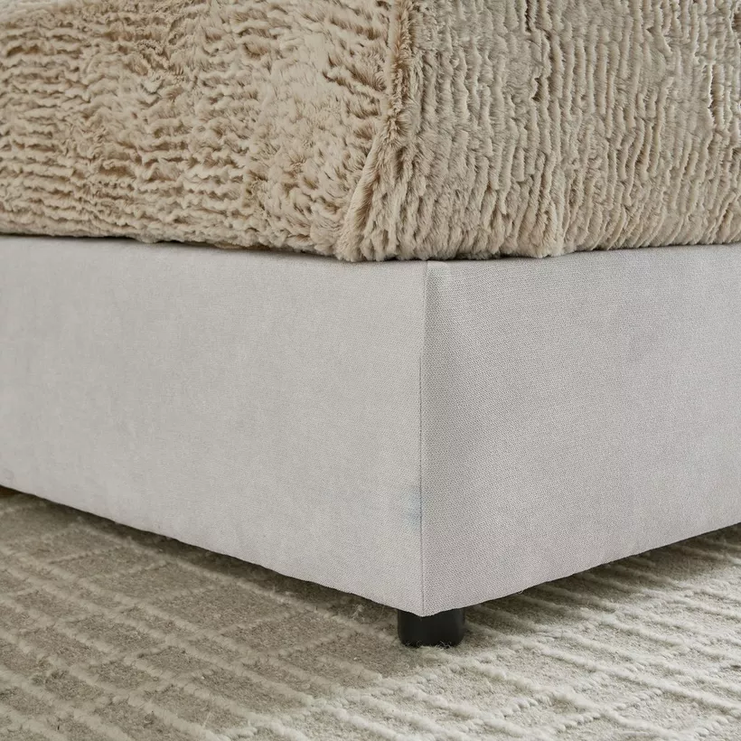 Curvy Rubik Twin Upholstered Bed - 120x200 cm - Image 7