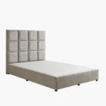 Curvy Rubik Twin Upholstered Bed - 120x200 cm